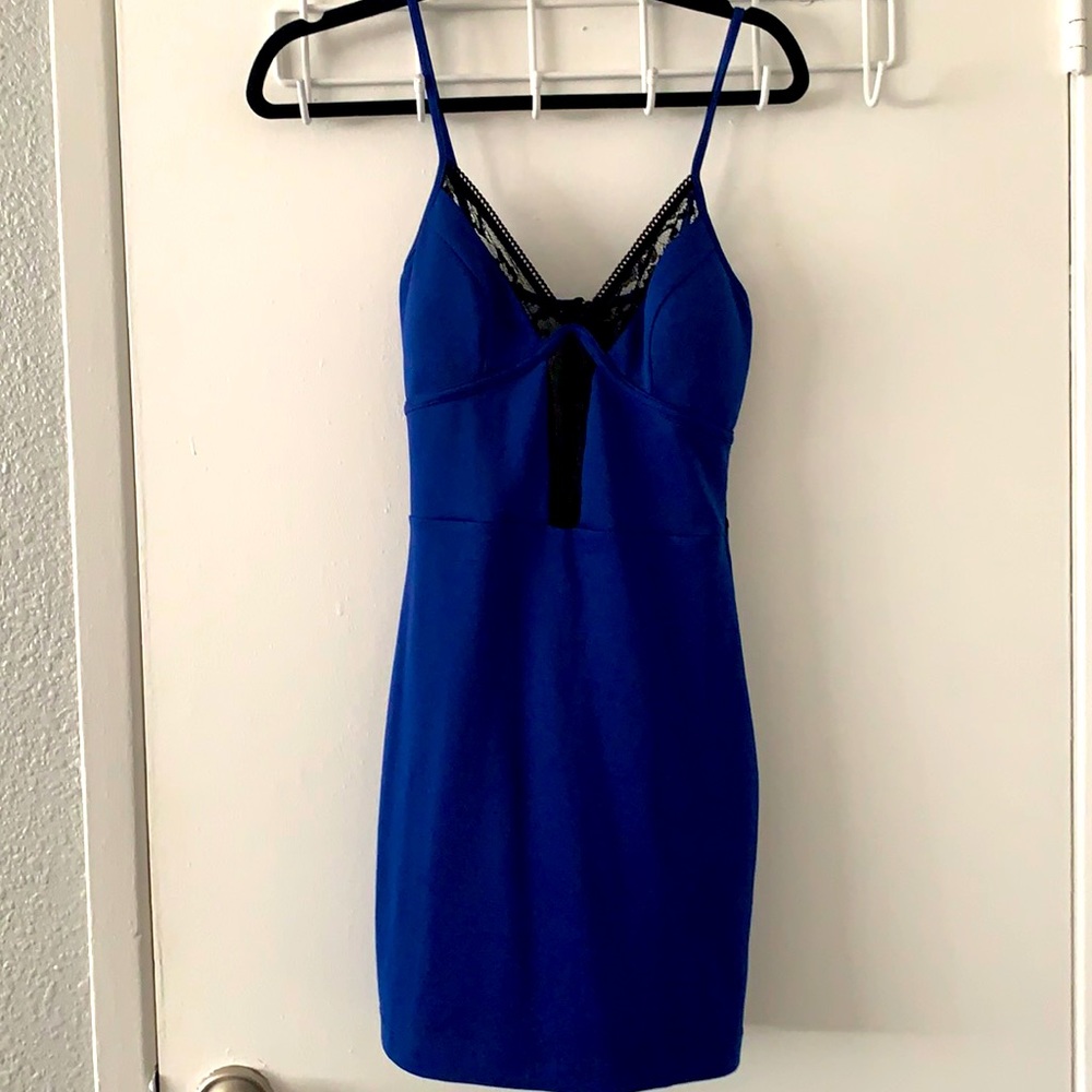 Foreign exchange bodycon lace back dress